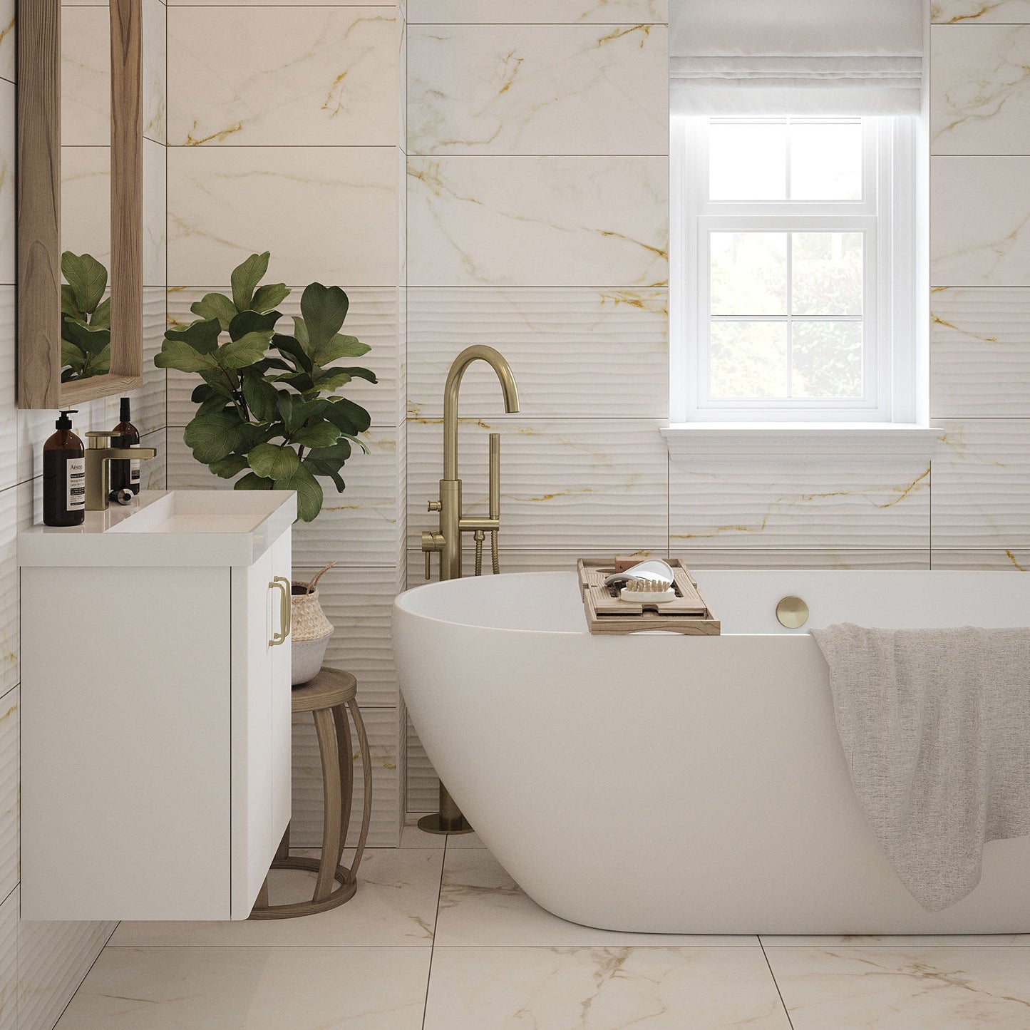 Sterling Matt - Smooth Porcelain Wall & Floor Tile Sample