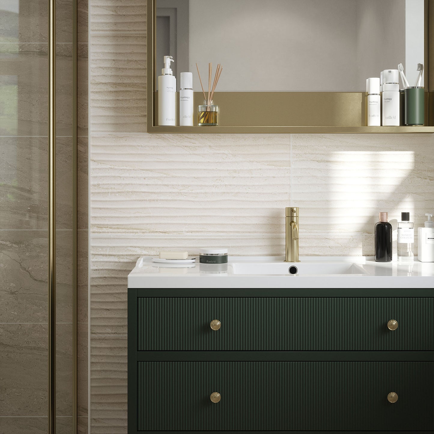 Beige Matt - Arden Textured Ceramic Wall Tile