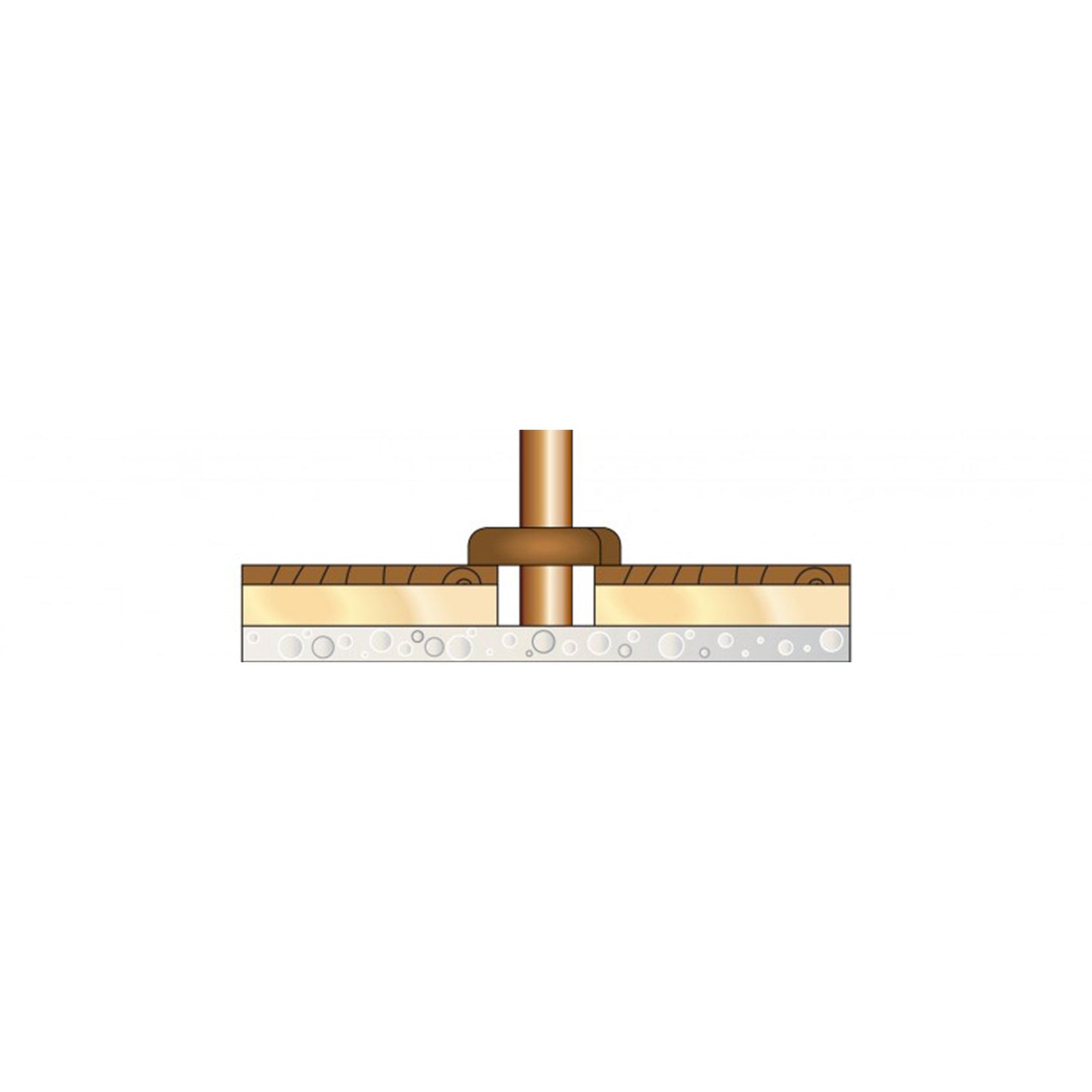 Golden Oak Radiator Pipe Rose Cover