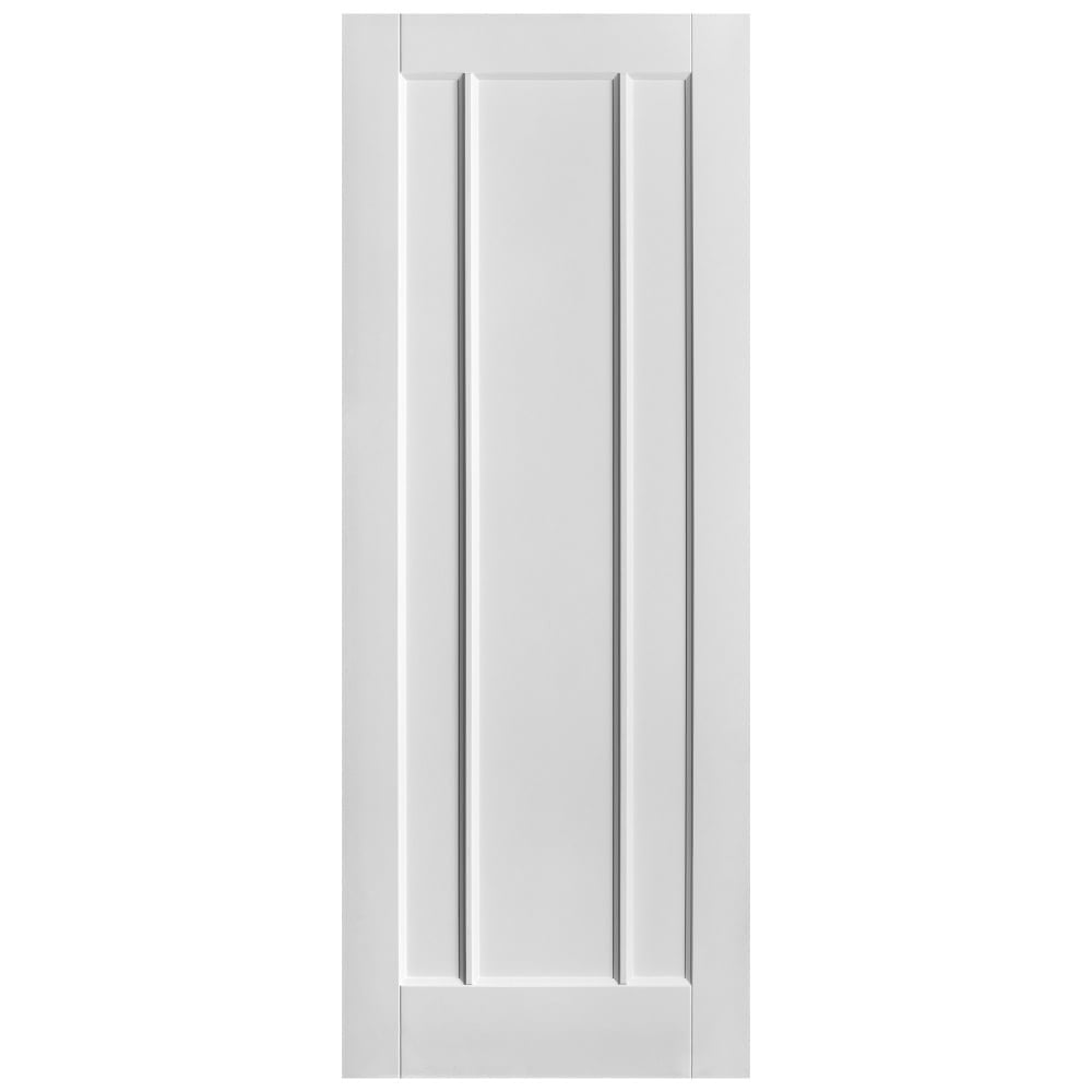 B-Grade White Internal Primed Toledo 3 Panel Fire Door