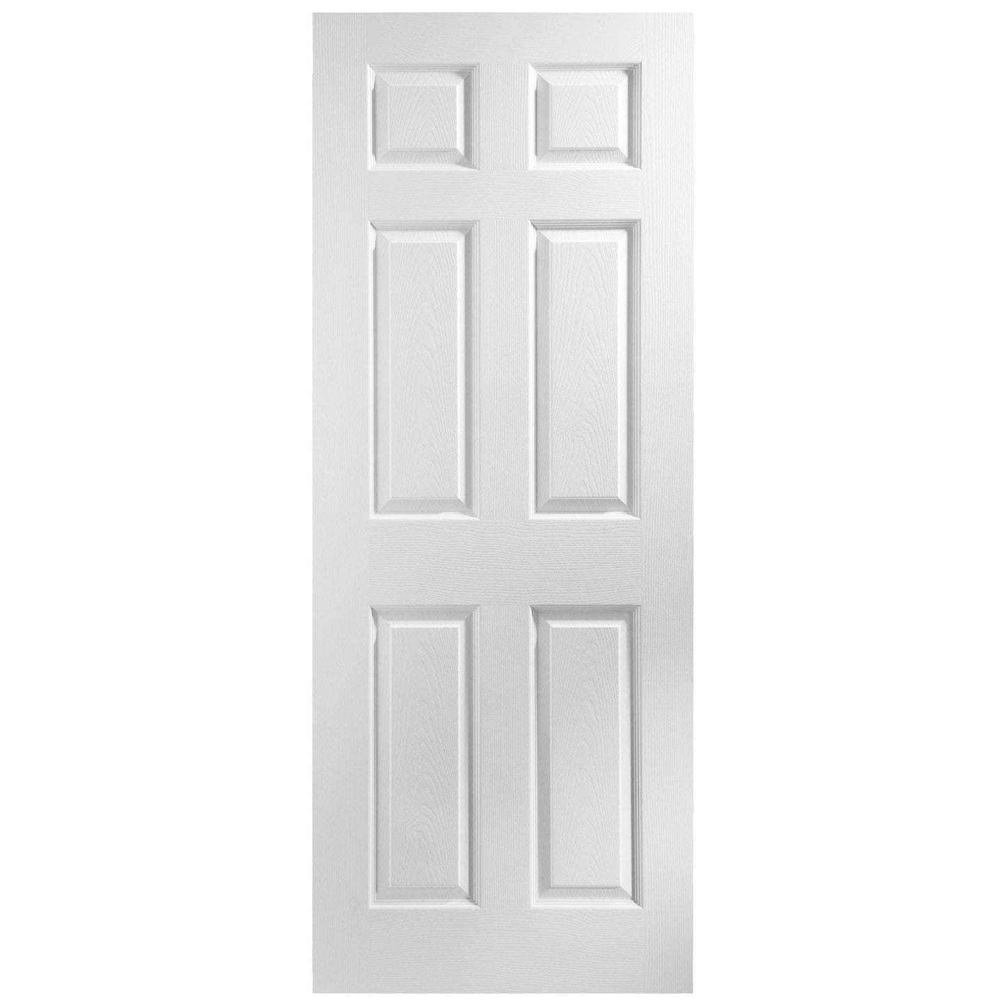 White Internal Moulded Lifestyle Primed Textured 6 Panel FD30 Fire Door (119170)
