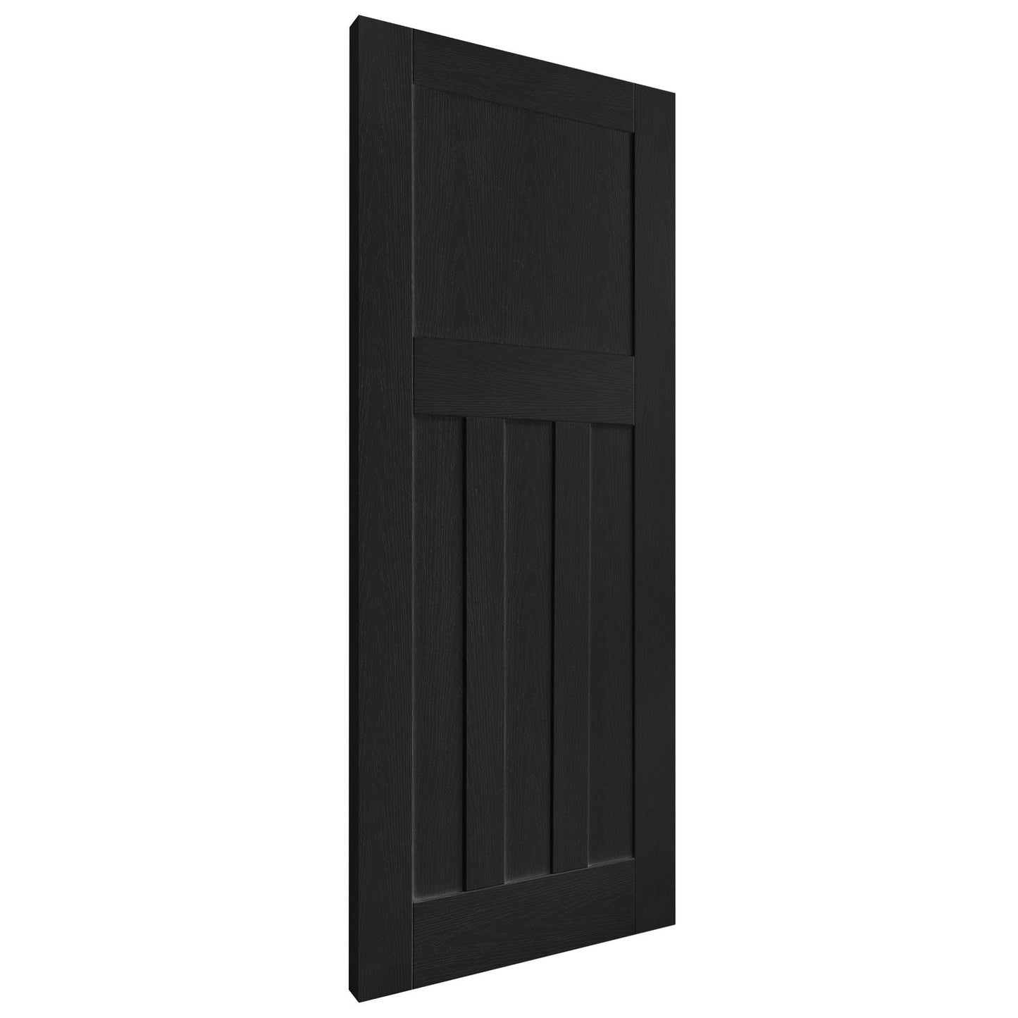 B-Grade Black Internal Fully Finished Oak FD30 Fire Door DX Door