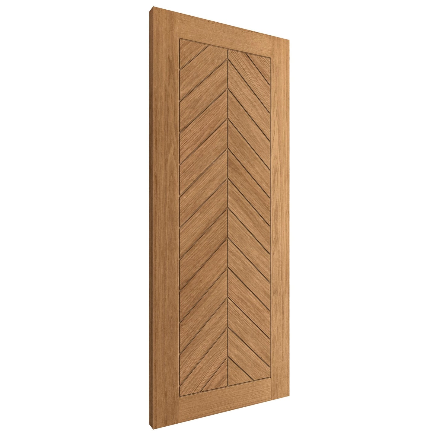 B-Grade Oak Internal Fully Finished Chevron Door
