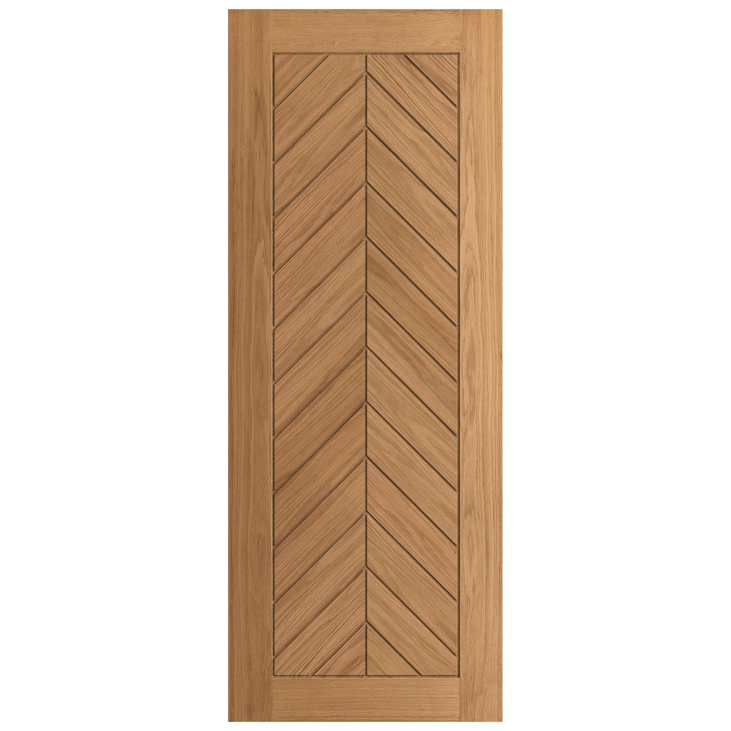 B-Grade Oak Internal Fully Finished Chevron Door
