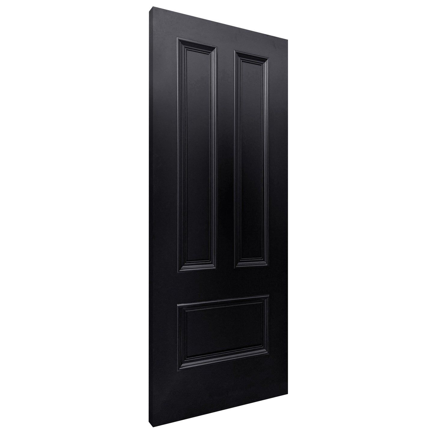 Jet Black Internal Fully Finished Belgravia 3 Panel Door