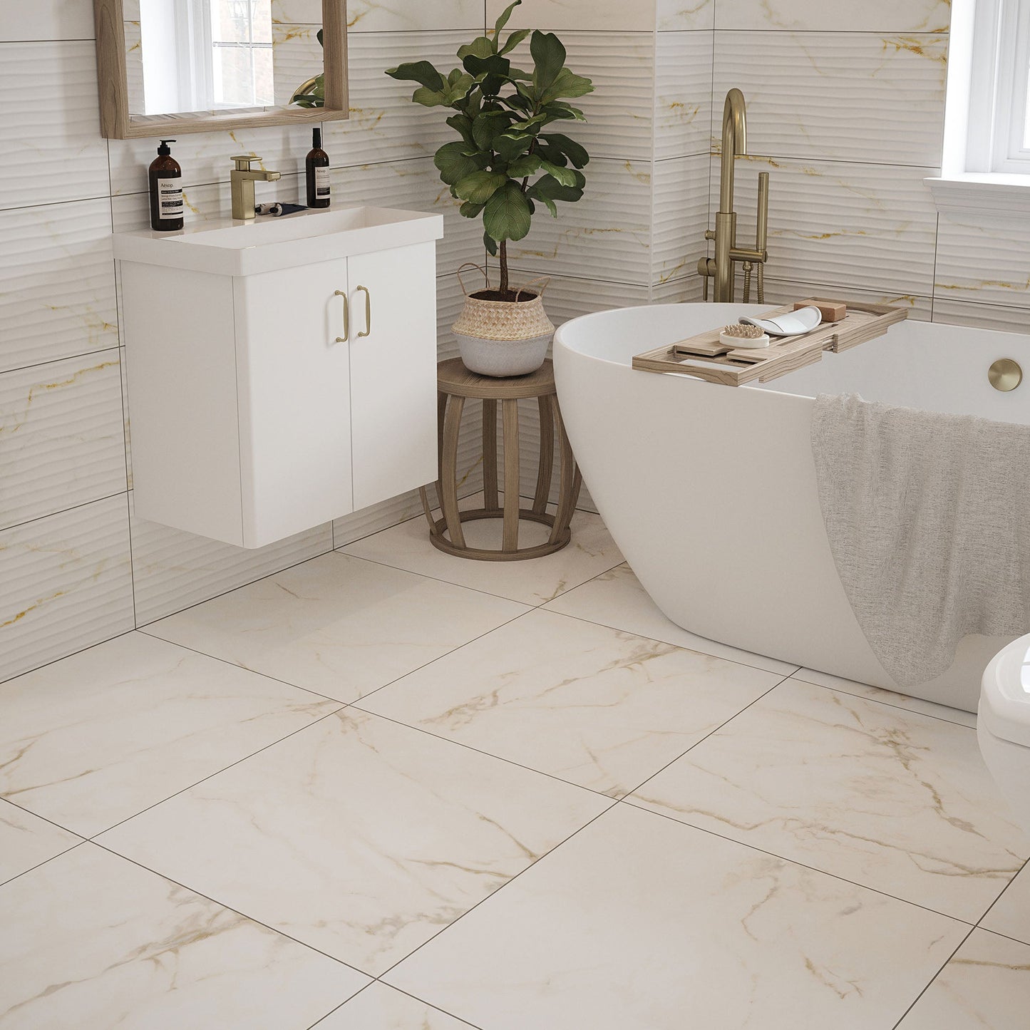 Sterling Matt - Textured Ceramic Wall Tile Sample