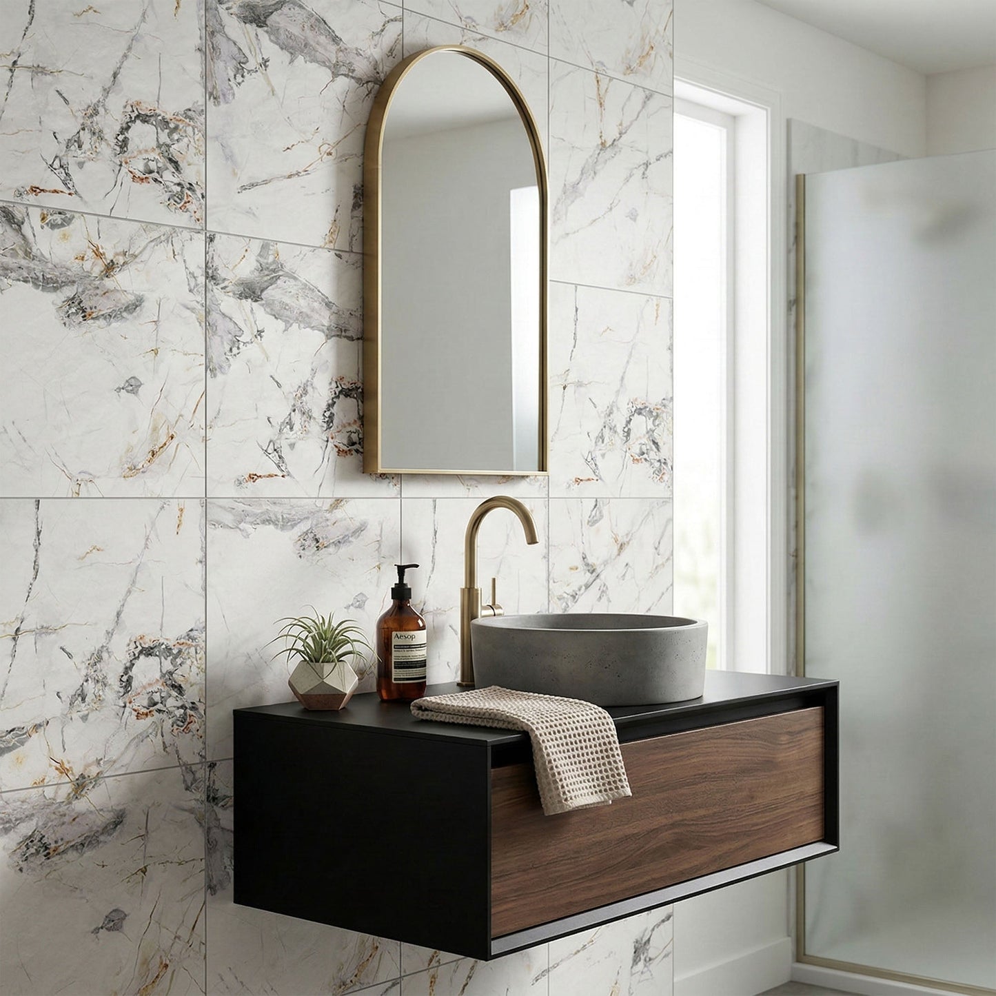 Celeste Matt - Smooth Porcelain Wall & Floor Tile Sample