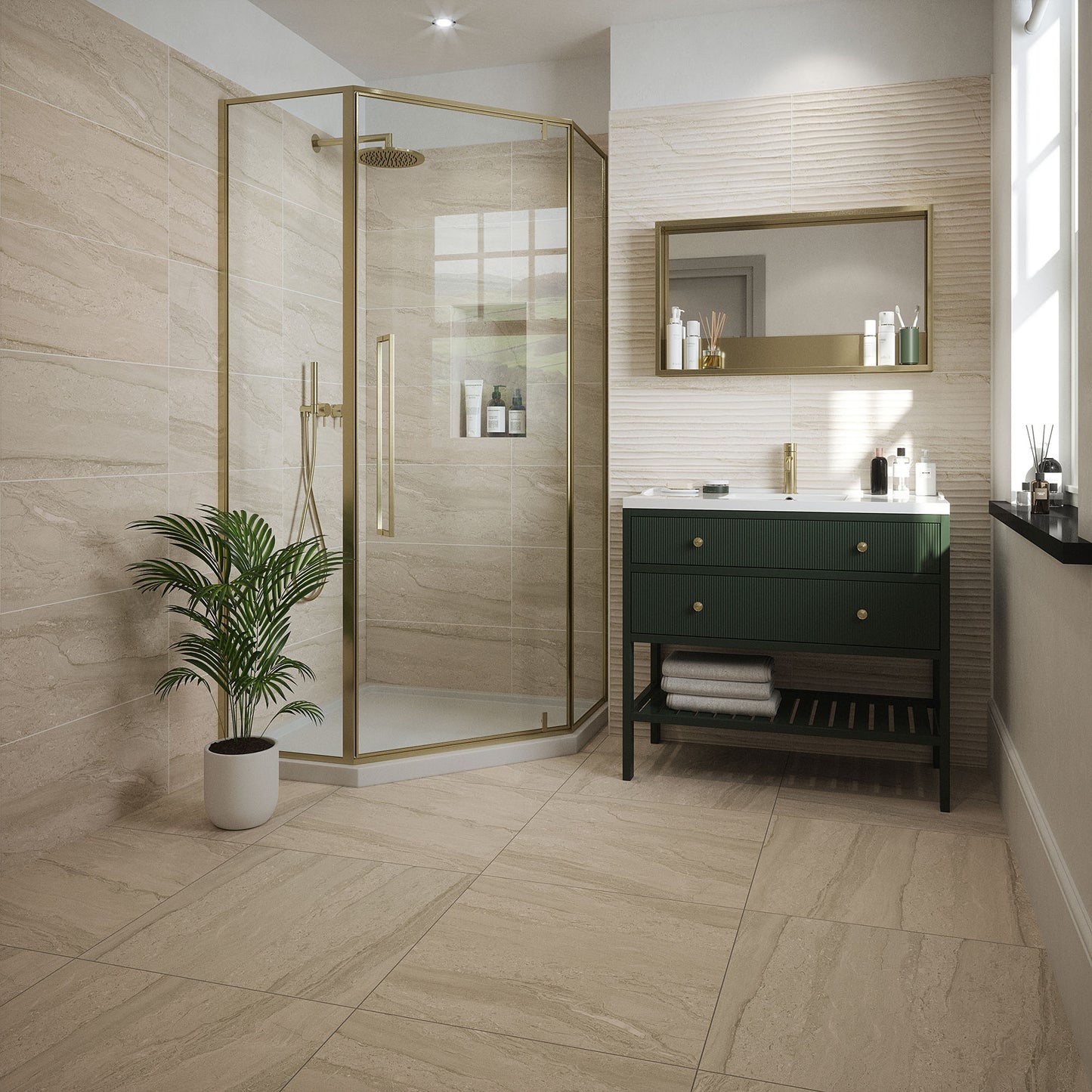 Beige Matt - Arden Smooth Porcelain Wall & Floor Tile