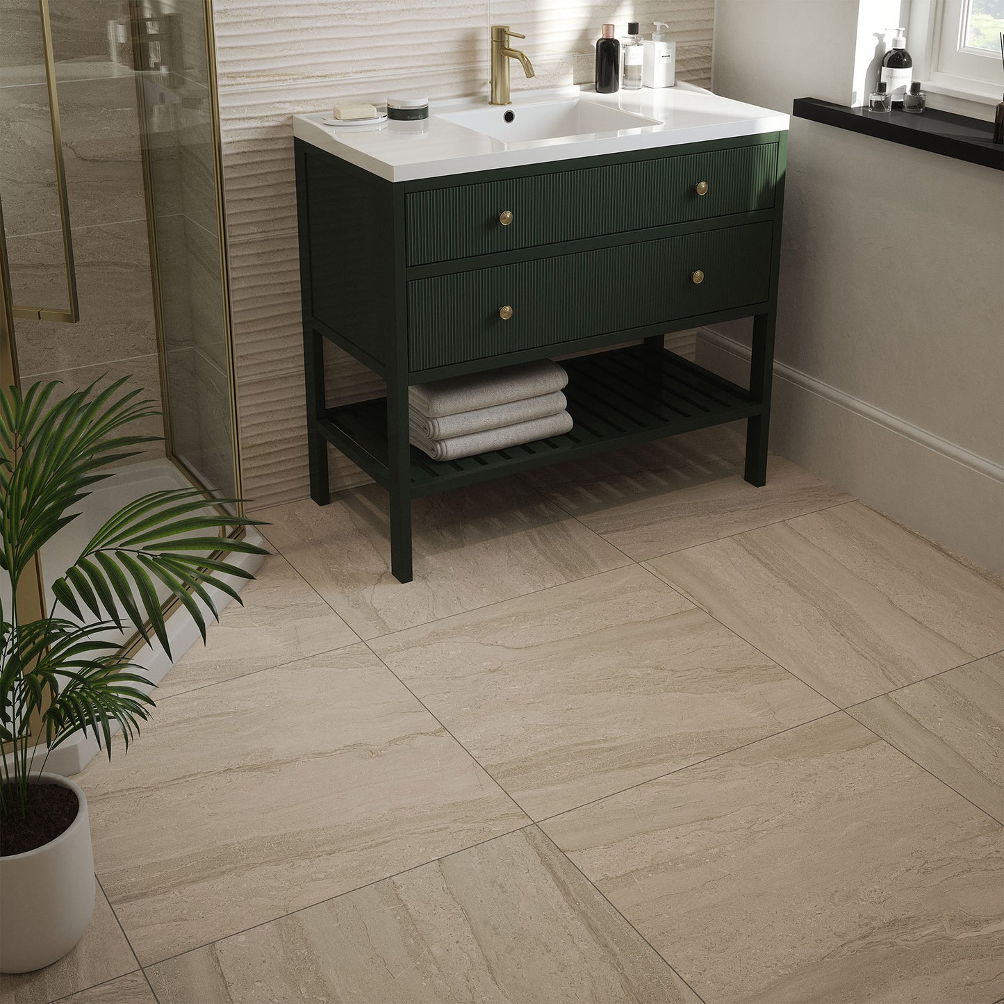 Beige Matt - Arden Smooth Porcelain Wall & Floor Tile