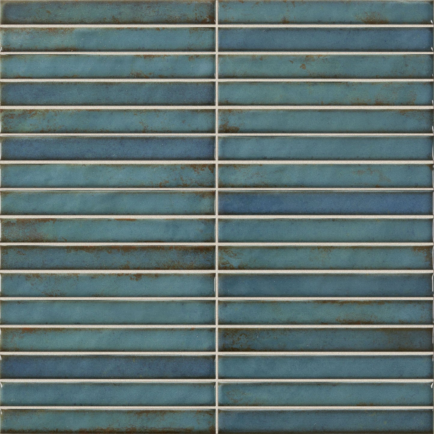 Turquoise Gloss - Elara Smooth Linear Ceramic Wall Tile