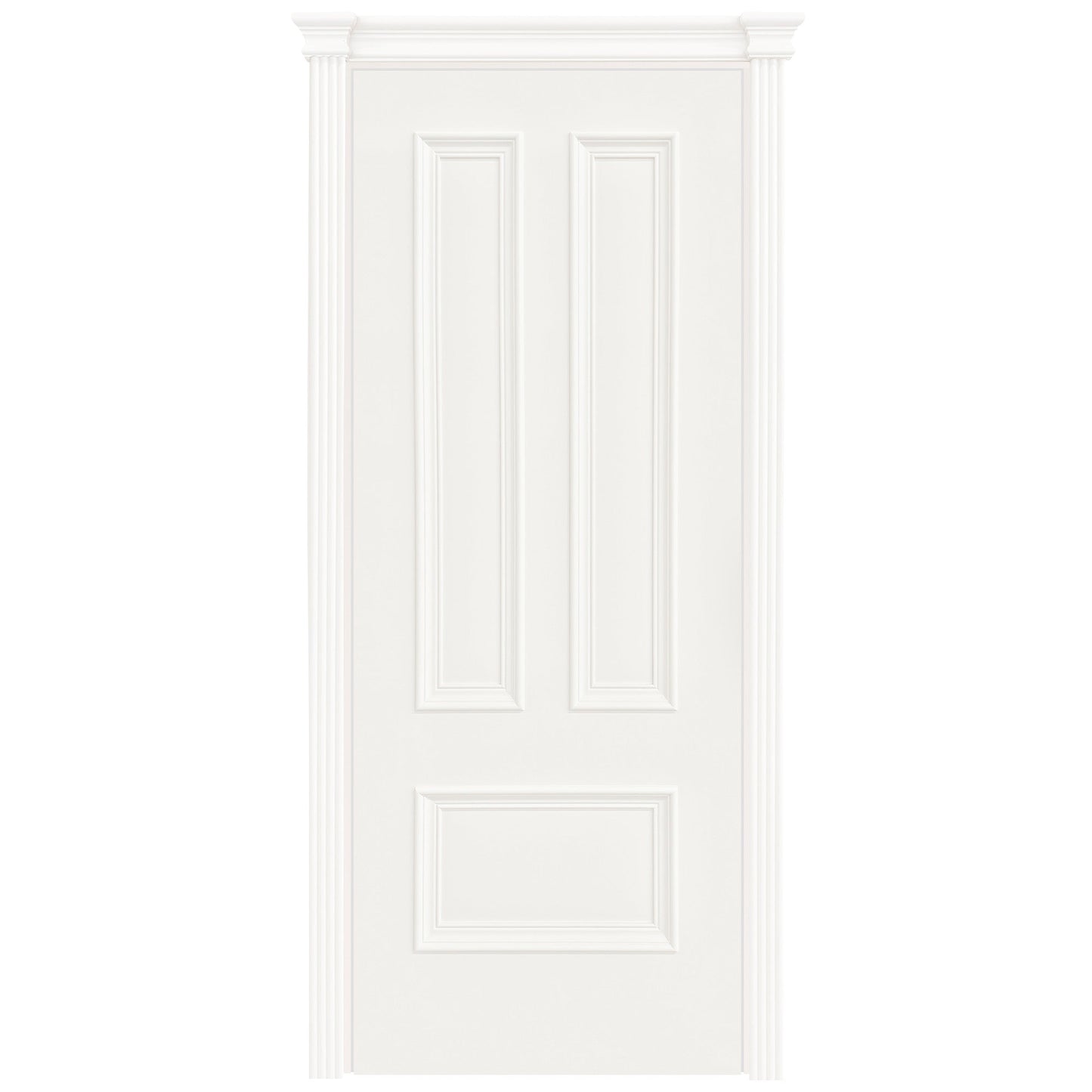 White Internal Fully Finished Belgravia 3 Panel Door