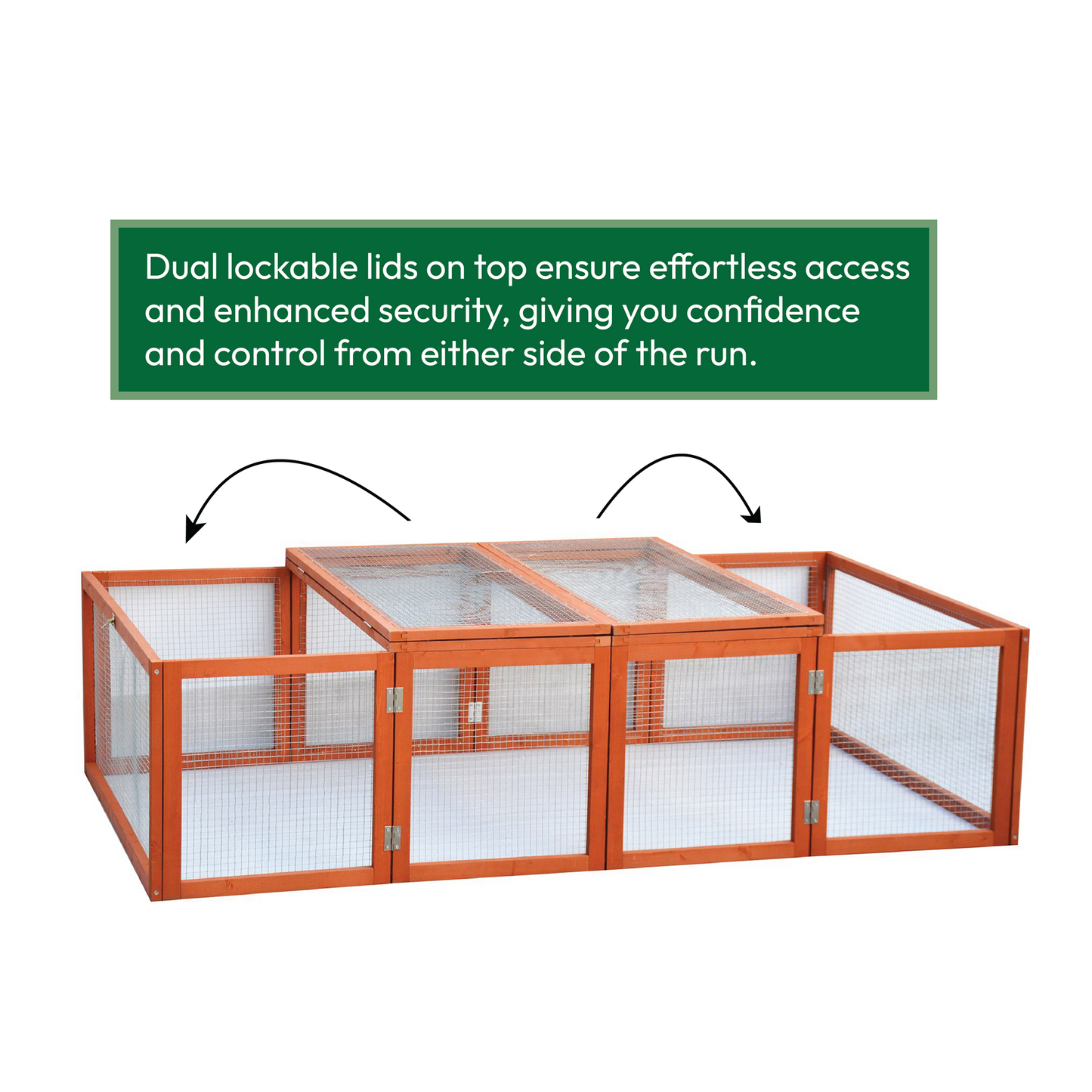 KCT 6ft Wooden Folding Pet Run